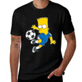 The Simpsons Bart Simpson Soccer Ball Kick Up  Stretchy T-Shirt