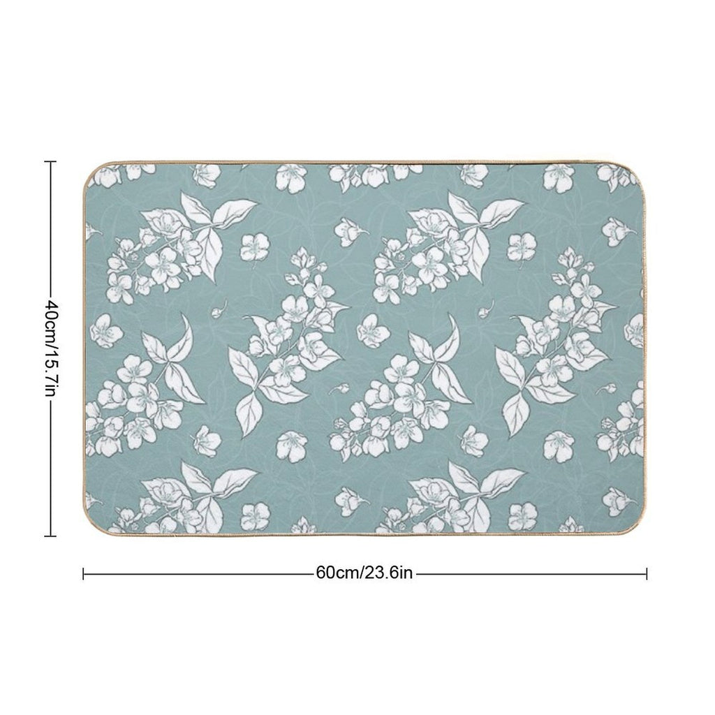 Blur Flower Pattern  Multi-Purpose Bath Mat