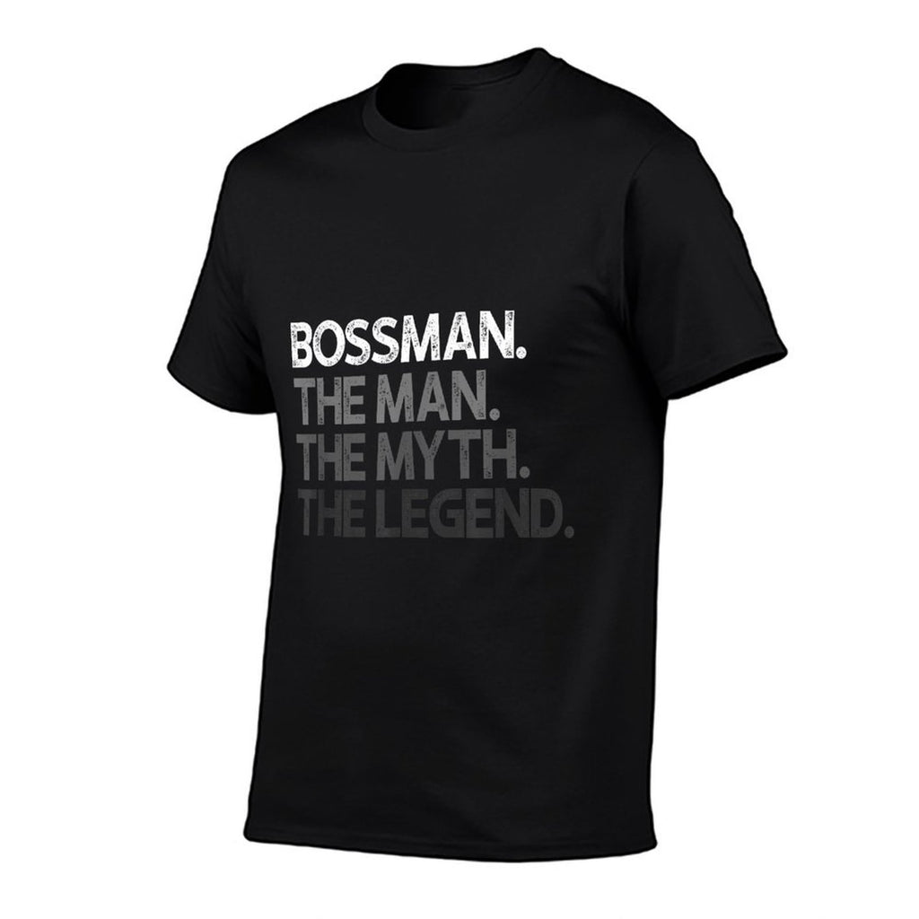 Bossman Boss Gift Man Myth The Legend  Polyester Blend T-Shirt