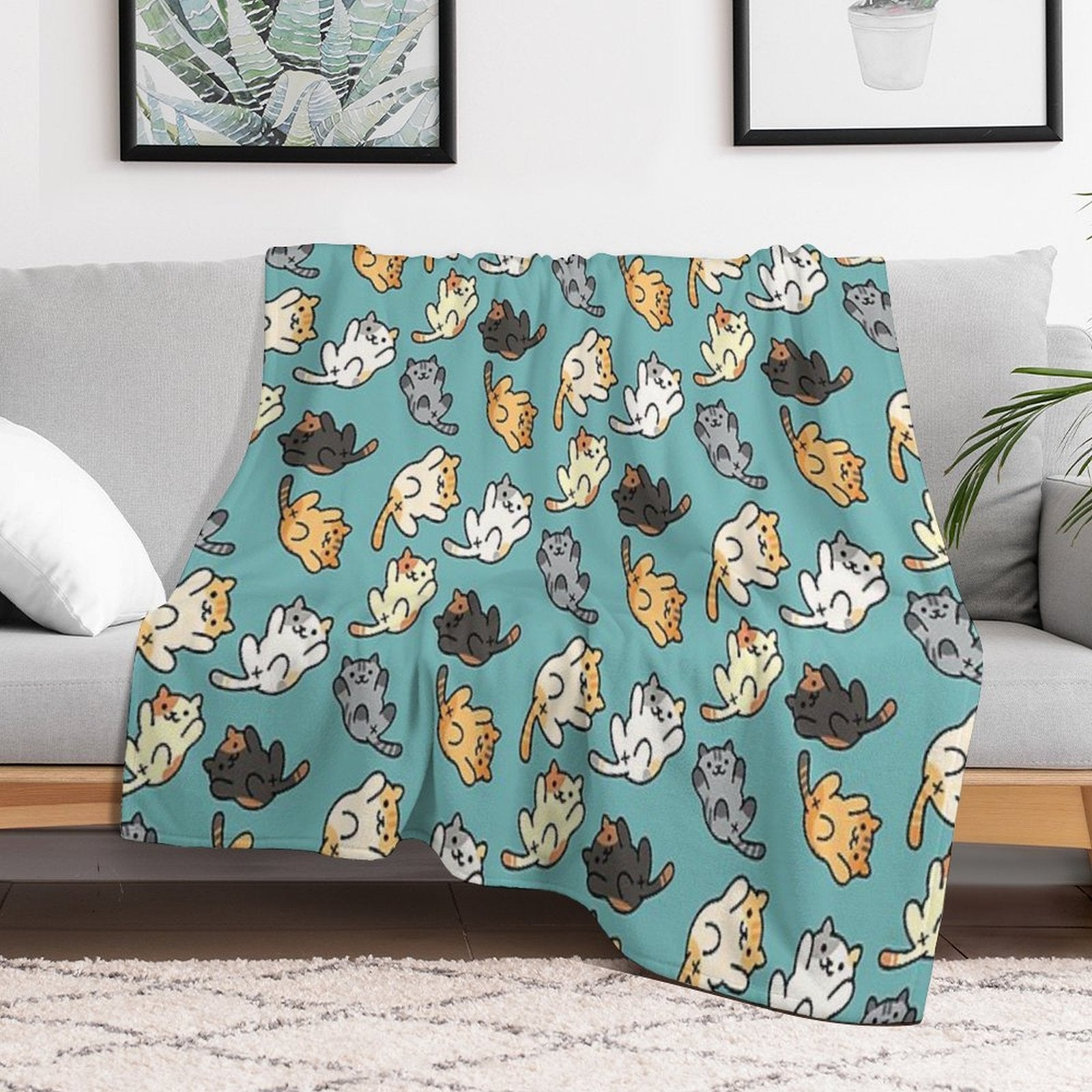 Neko Atsume Versatility Throw Blanket