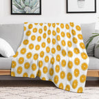Citrus Whirl Eco-conscious Throw Blanket