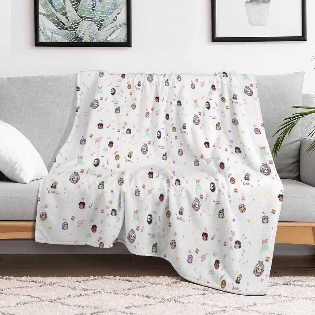 The Owl House (white) Easy Care Throw Blanket
