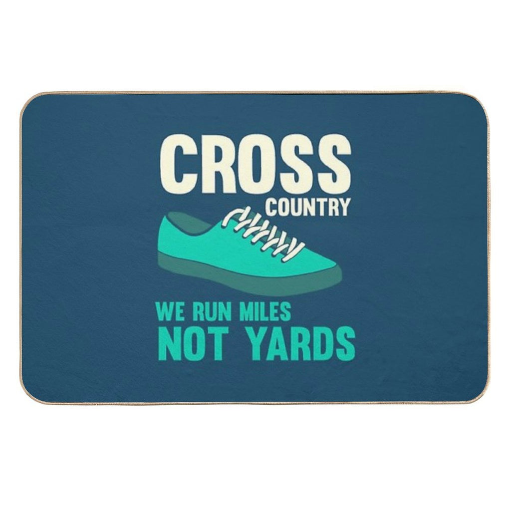 Cross Country Runner  Repositionable Bath Mat