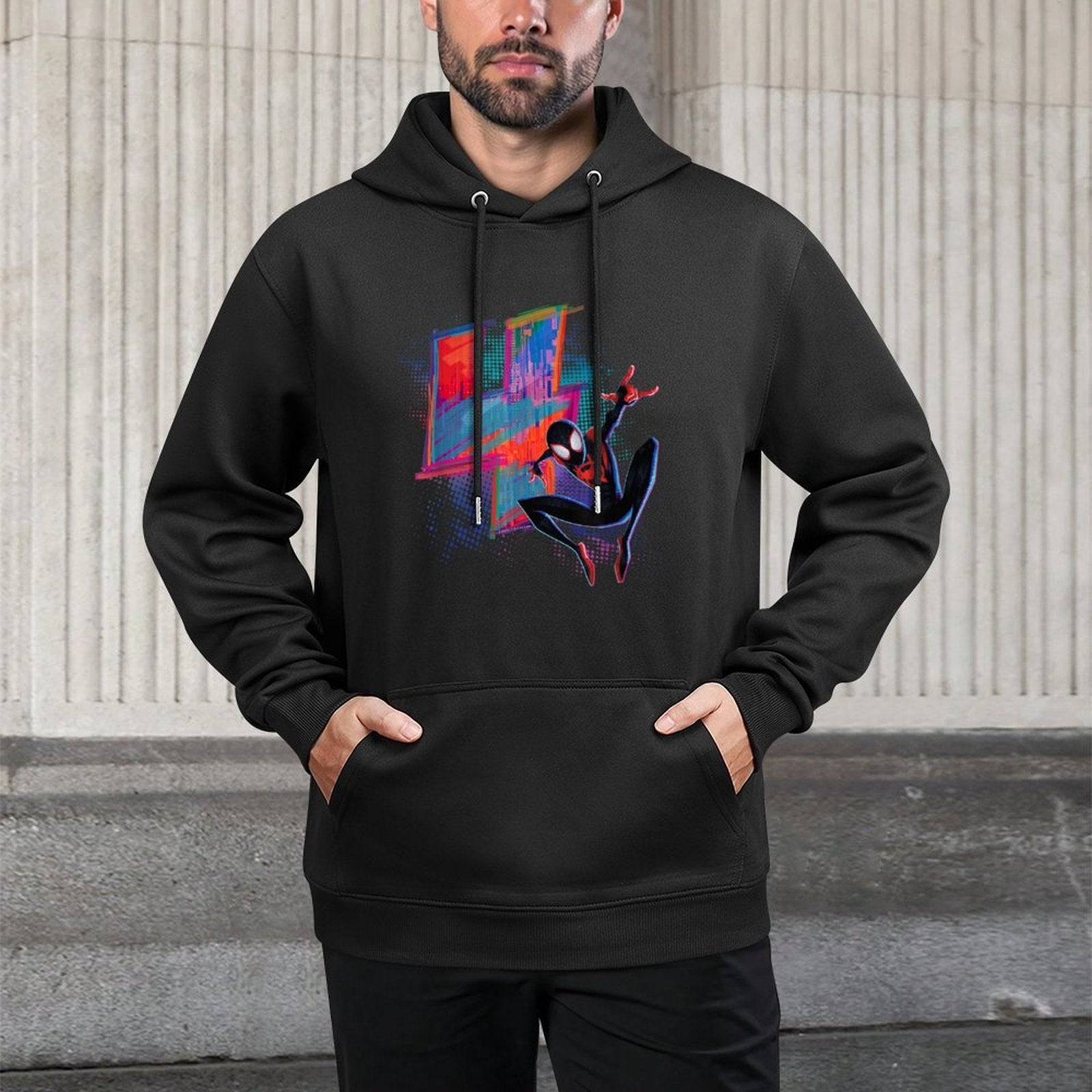 Marvel Spider-Man Miles Morales 4th Birthday Graphic Unisex Design Hoodie