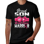 Proud Son Of A Breast Cancer Warrior Breast Cancer Survivor  Soft T-Shirt