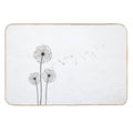 Dandelion Art Nature Design for Home Decor And Accessories  Non-Slip Bath Mat