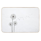 Dandelion Art Nature Design for Home Decor And Accessories  Non-Slip Bath Mat