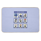 Fire Emblem Three Houses Blue Lions House Pixel Parody  Fade-Resistant Bath Mat