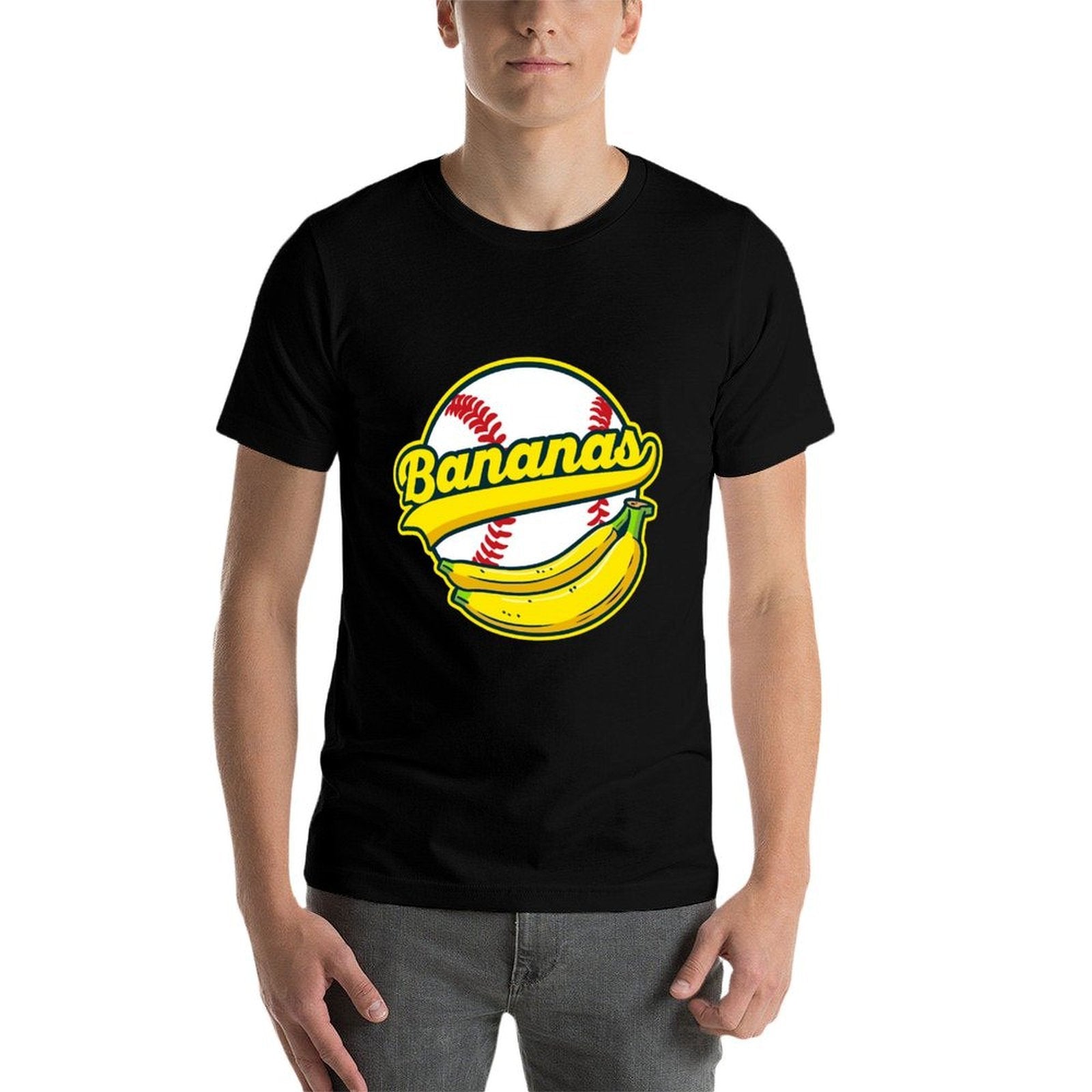 Funny Lets Go Bananas Vintage Graphic  Tagless Design T-Shirt