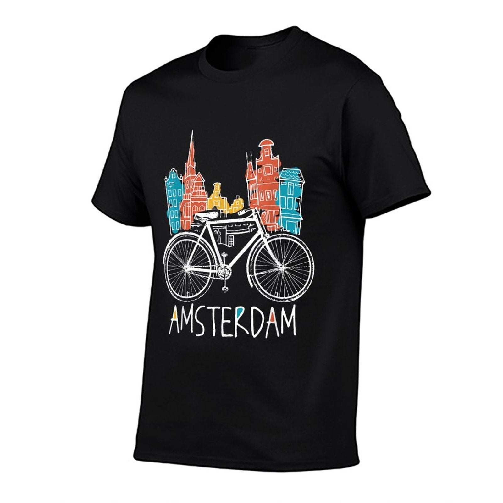 Amsterdam Retro Netherlands Bicycle Bike Gift  Durable T-Shirt