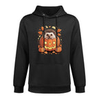 Halloween Hedgehog Pumpkin Hedgehogs Shrink-Resistant Hoodie