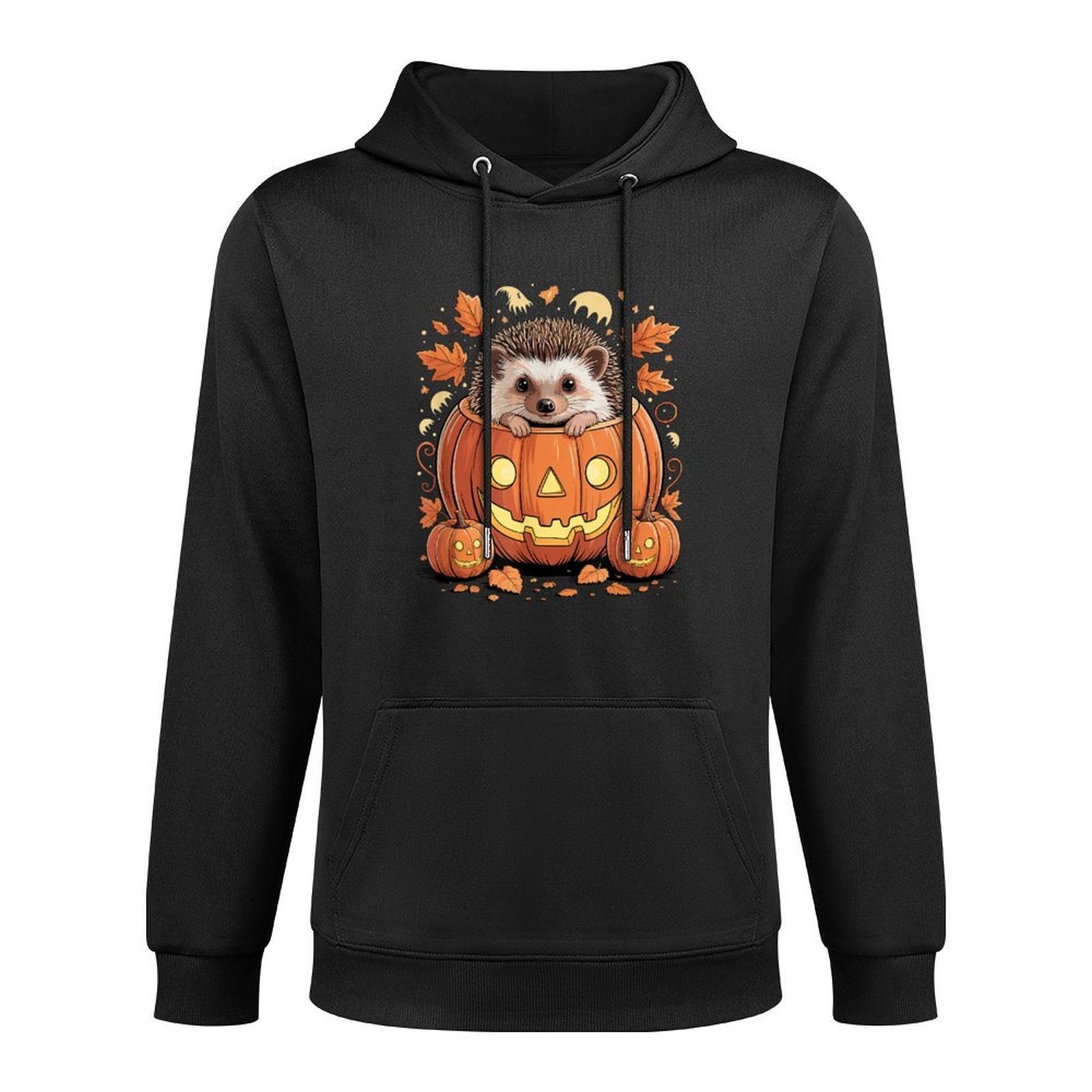 Halloween Hedgehog Pumpkin Hedgehogs Shrink-Resistant Hoodie