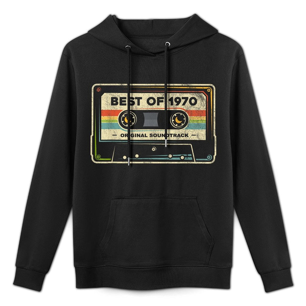 Retro Best of 1970 Mixtape Vintage 54th Birthday Cassette Pilling-Resistant Hoodie