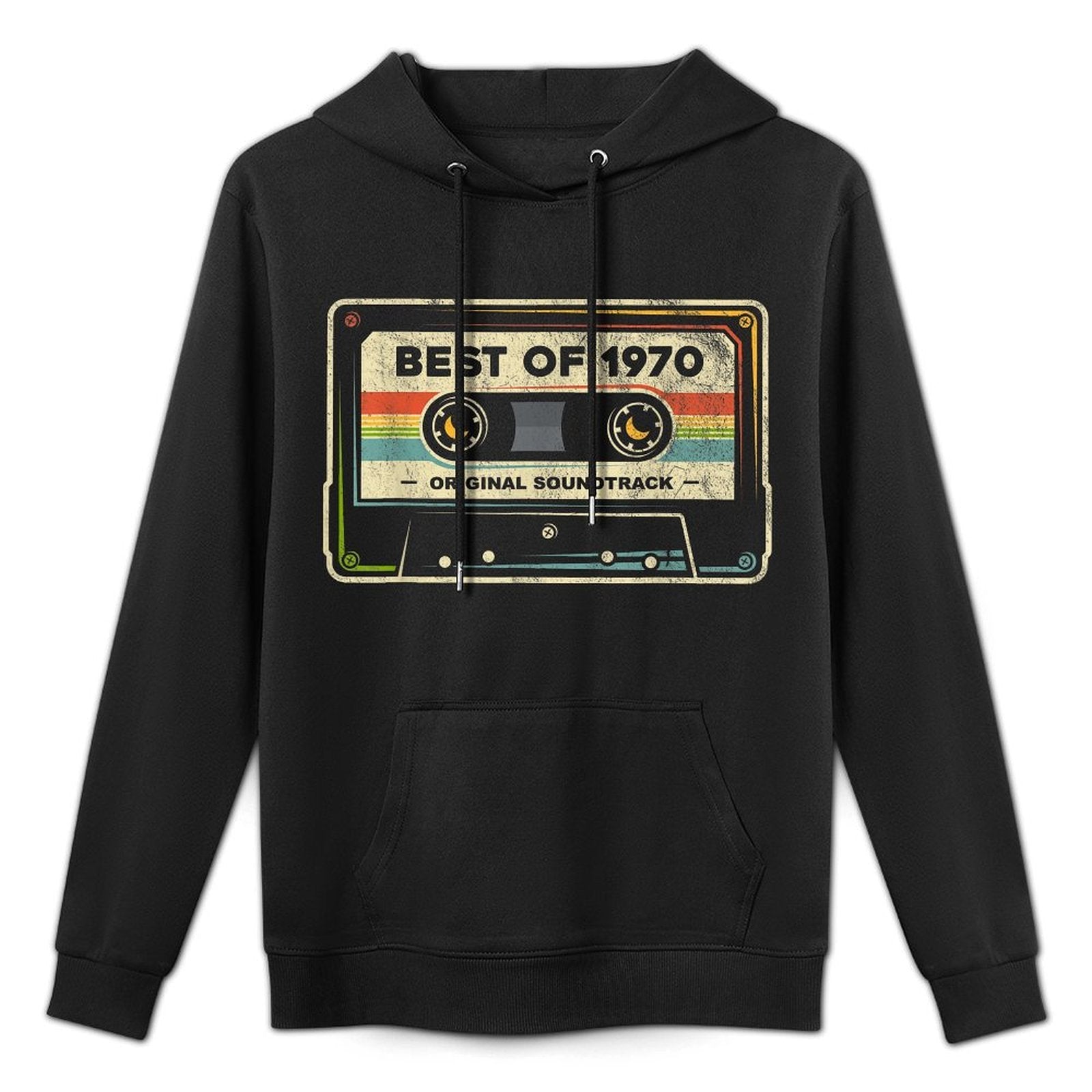 Retro Best of 1970 Mixtape Vintage 54th Birthday Cassette Pilling-Resistant Hoodie