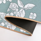 Blur Flower Pattern  Multi-Purpose Bath Mat