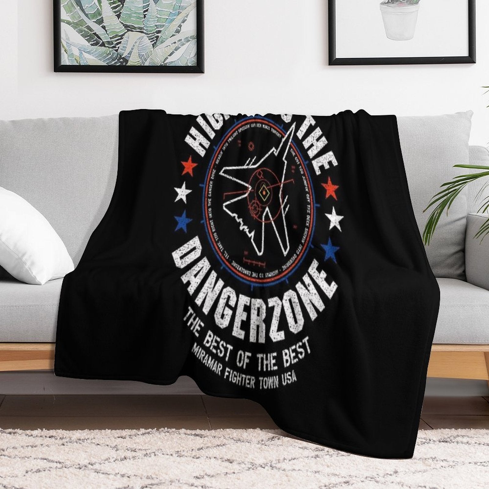 Highway To The Danger Zone Velvety-soft Throw Blanket