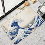 The Great Wave-Japanese Art  Absorbent Bath Mat