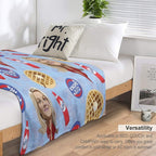 What's Important Friends, Waffles, And Work Travel-friendly Throw Blanket