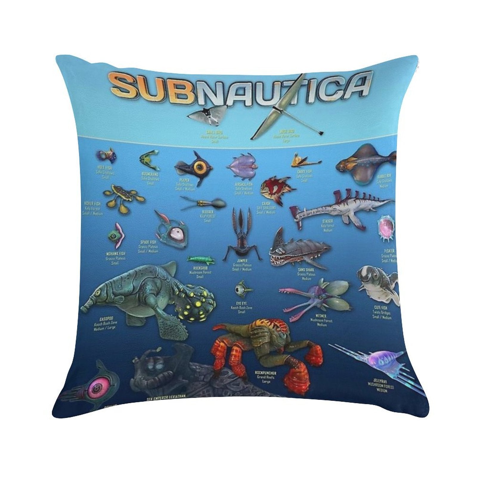 Subnautica Soft Gift Ready Throw Pillow