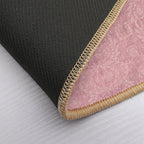 Paloma Faded Vintage Floral Damask in Rose Pink And Cream Fabric  Rapid-Drying Bath Mat