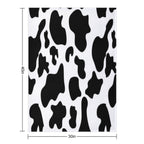 Cow Print Designer Face Mask Reusable & Washable, Designer Inspired, Black, White,Festival Comfort Throw Blanket