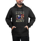 My Favorite Soldier Calls Me Aunt Proud Army Aunt Breathable Fabric Hoodie