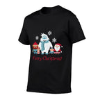 Merry Christmas T-shirt Cornelius Abominable Snowman Snowfla  Ribbed Collar T-Shirt
