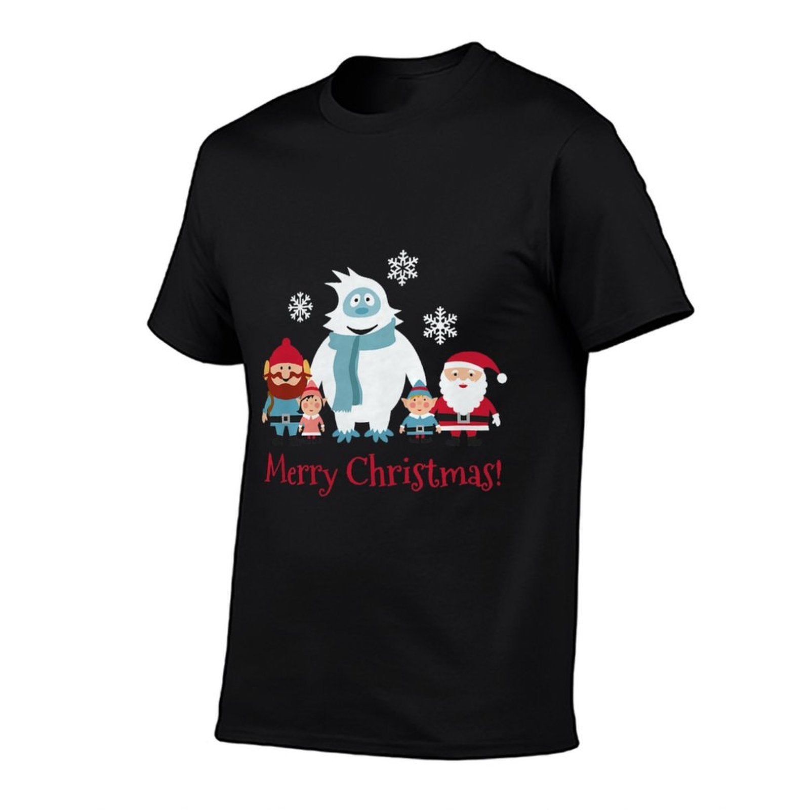 Merry Christmas T-shirt Cornelius Abominable Snowman Snowfla  Ribbed Collar T-Shirt