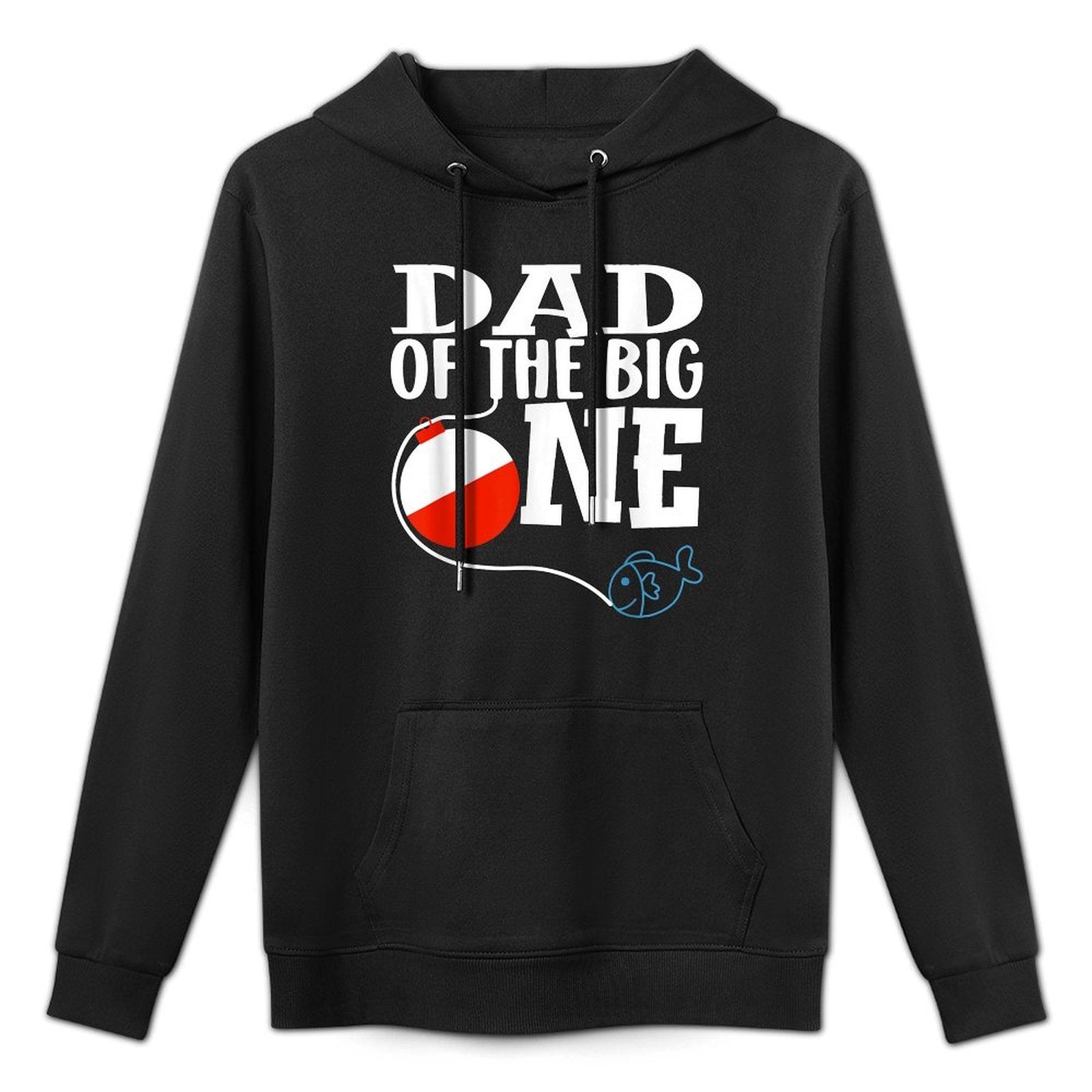 Dad of The Big One Fishing Boy First Birthday Ofishally Layering Staple Hoodie