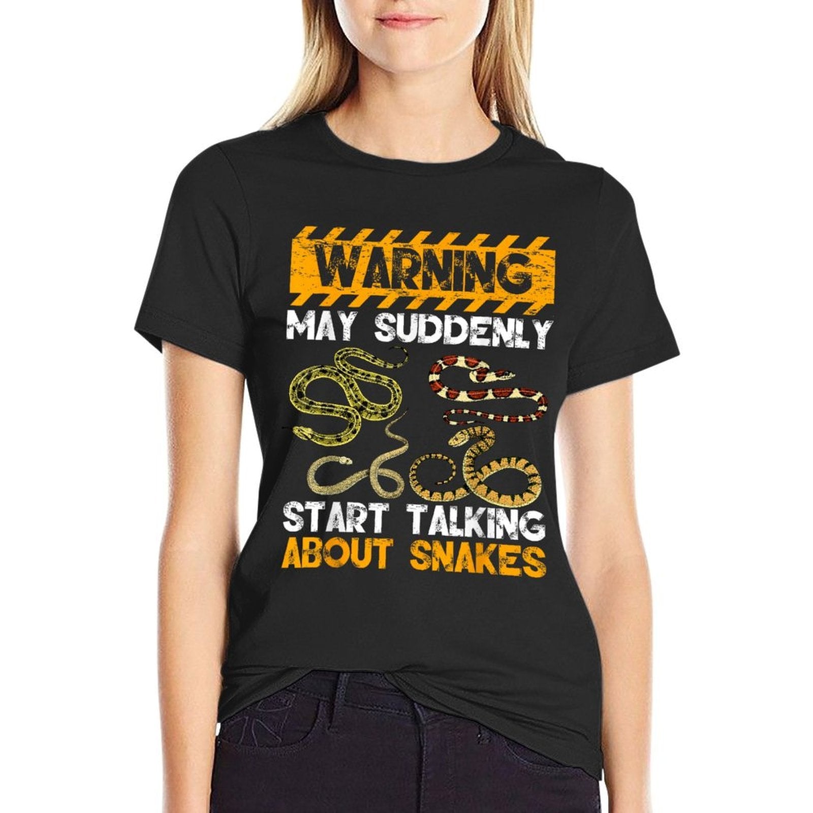 Snake Lover Warning May Suddenly Start Talking About Snakes  Polyester Blend T-Shirt