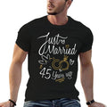 Gift for 45th Wedding Anniversary - 45 Year Marriage  Slim-fit Cut T-Shirt