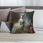 Marie-Antoinette Reine De France - Anonyme, D'après Louise-Elisabeth Vigée Le Brun Soft Durable Construction Throw Pillow