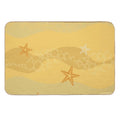 Cartoon Ocean Collection. Sand Pattern with Sea Stars  Dirt-Trapping Bath Mat