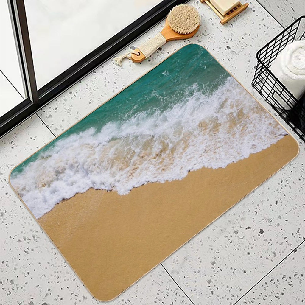 Crashing Waves Bath Mat  Long-Lasting Bath Mat