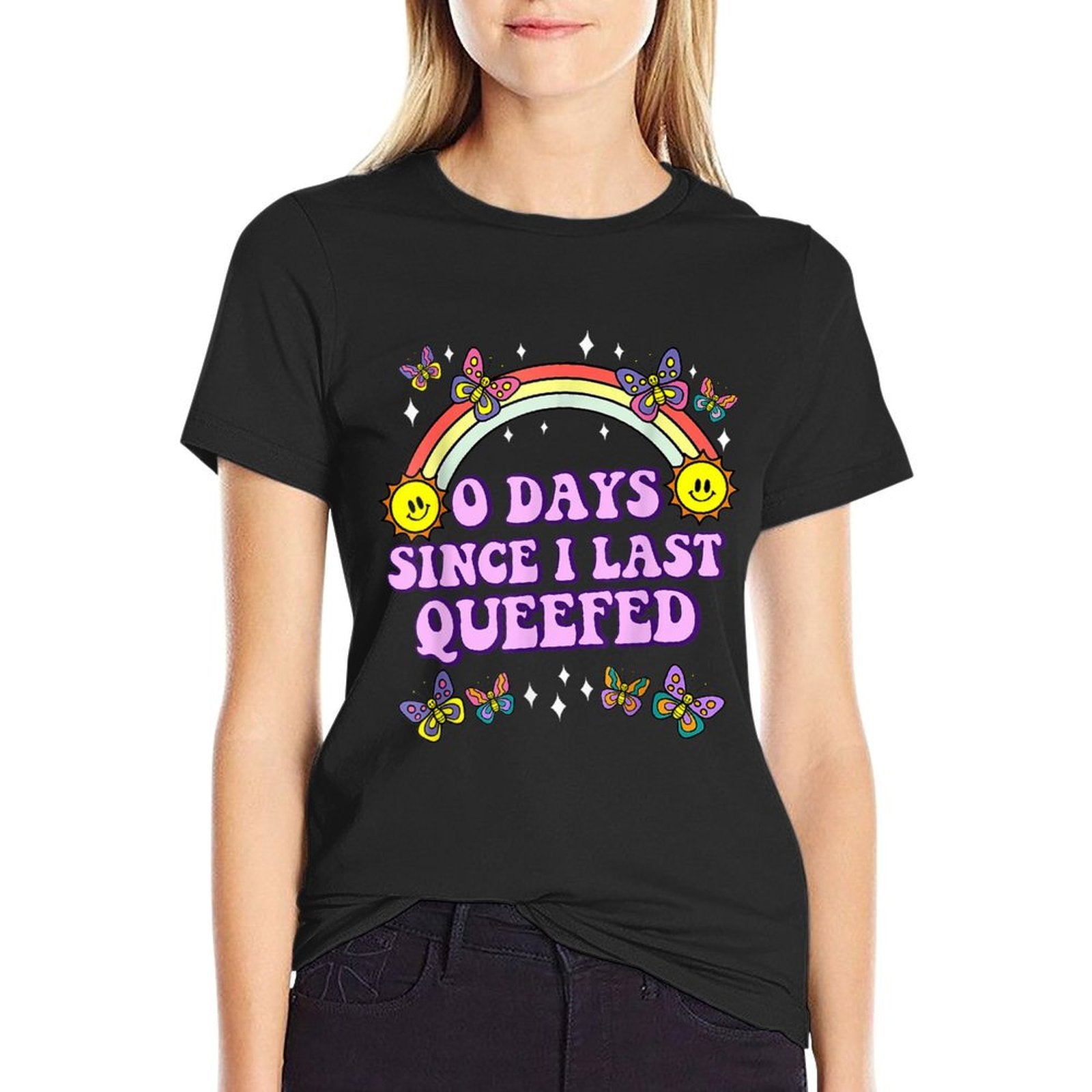 Queef Embarrassing, Funny Raunchy T Shirts for Women  Trendy Pattern T-Shirt