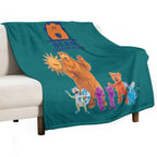 Family Bear in The Big Blue House104 Compact Throw Blanket