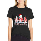 Groovy Oh Christmas Tree Cakes Debbie Beckey Jen Cake Lovers  Relaxed-fit T-Shirt