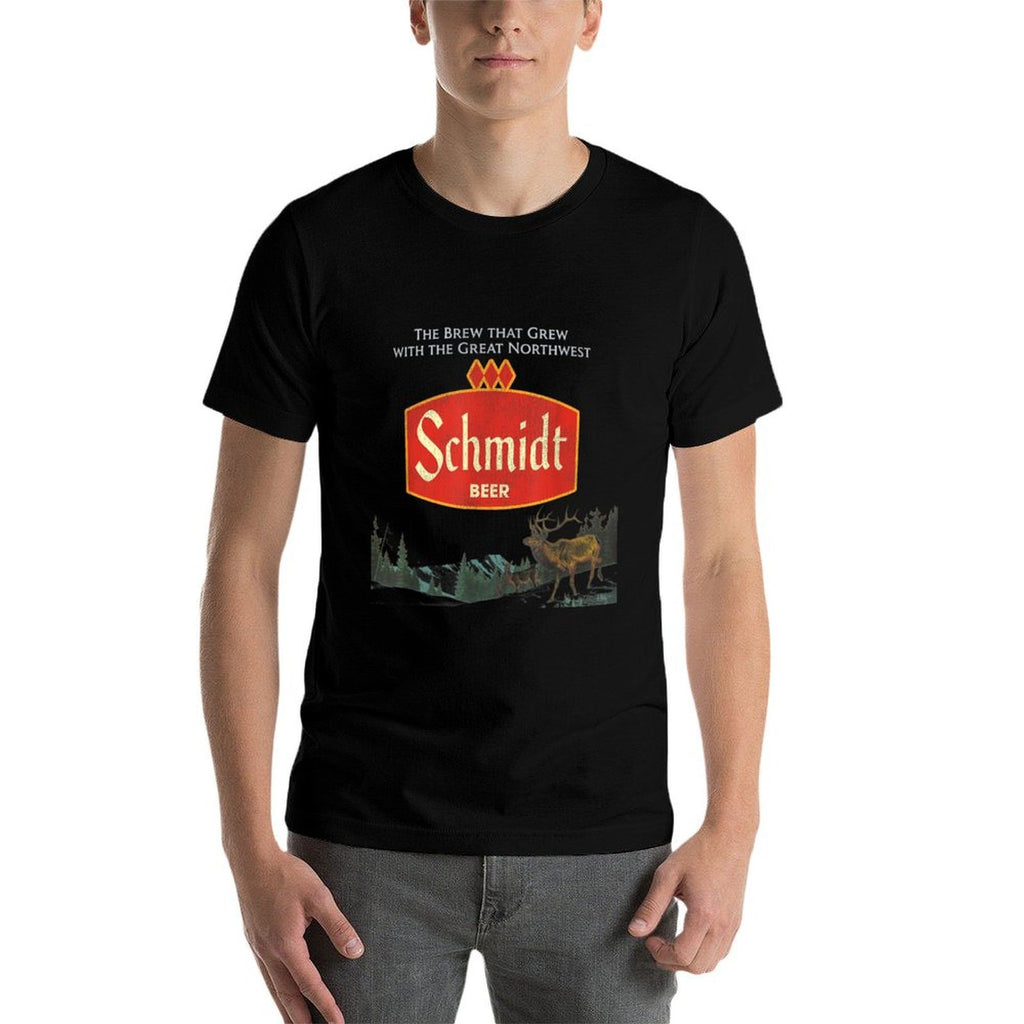 Beer Schmidt Beer Retro Defunct Nature Scene  Affordable Price T-Shirt