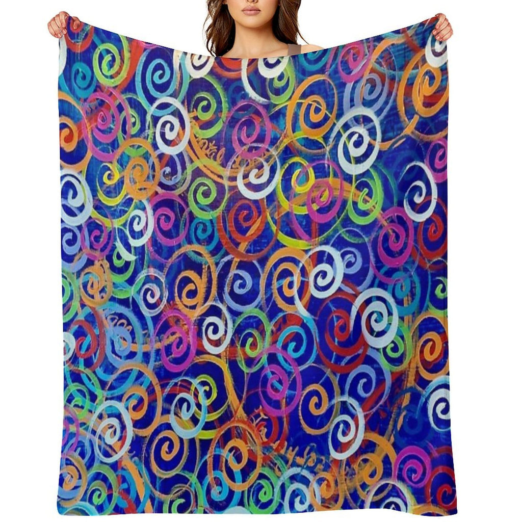 Swirl 5 Bayer Multi-functional Throw Blanket