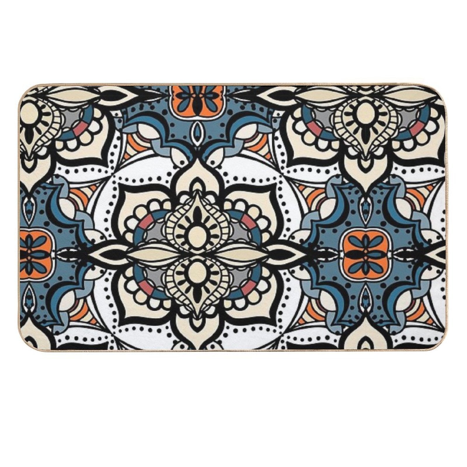 Vintage Mandala Patterns, Spiritual Patterns, Pattern for Meditating People, Cool And Vintage Patterns  Multi-Purpose Bath Mat