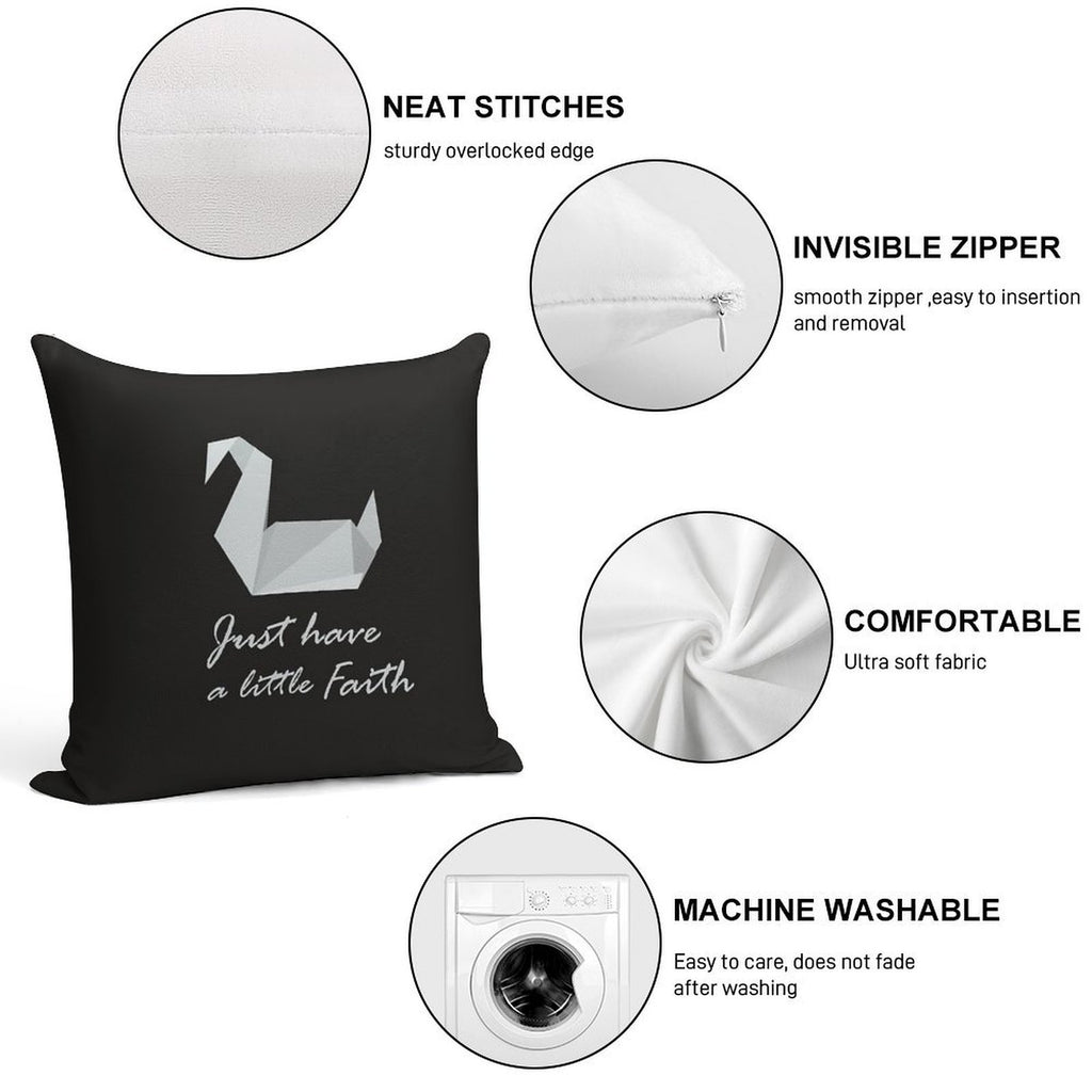 Just Have A Little Faith - Prison Break Soft Short Plush Fabric Throw Pillow