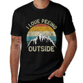 I Love Peeing Outside Funny Outdoor Camping Lover Hiking  Slim-fit Cut T-Shirt