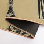 Striped Vintage Minhwa Tiger And Magpie  Dirt-Trapping Bath Mat