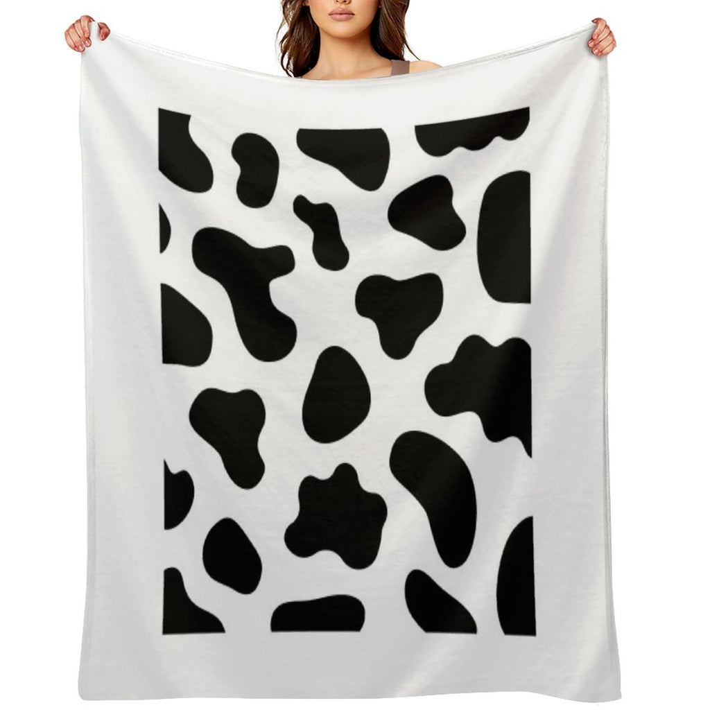 Cow Print Design Wrinkle-free Throw Blanket