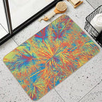Palm Leaves Abstract  Stain-Proof Bath Mat