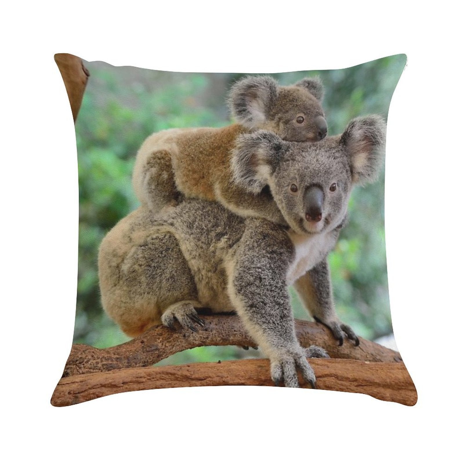 Koala And Joey Soft High-Density Material Throw Pillow