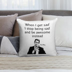 When Barney Gets Sad Soft Easy Maintenance Throw Pillow