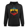 Retro Triceratops Twilight Funny Dinosaur Dino Saurus Pilling-Resistant Hoodie