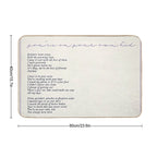 Youre on Your Own Lyric  Versatile Bath Mat