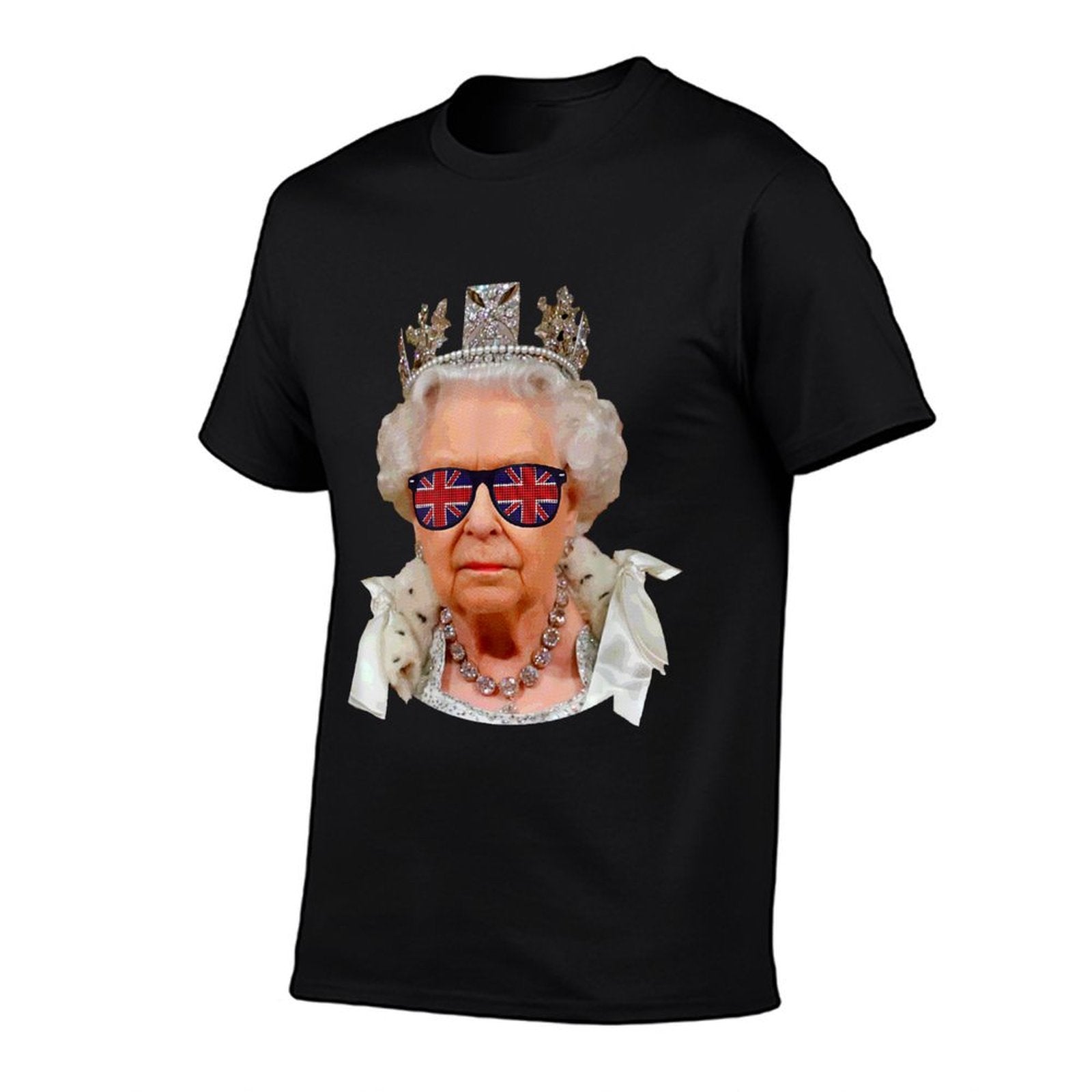 Elizabeth II Sunglasses British Union Jack Funny Queen Meme  Soft T-Shirt